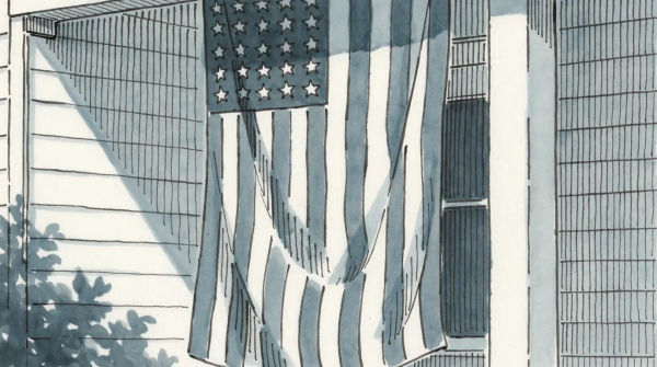 American flag drawing generator