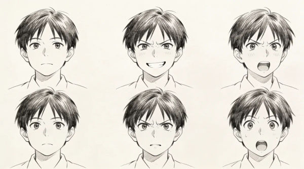 Anime boy drawing generator