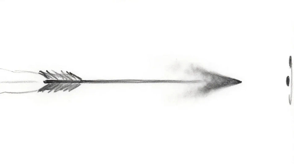 Arrow in flight