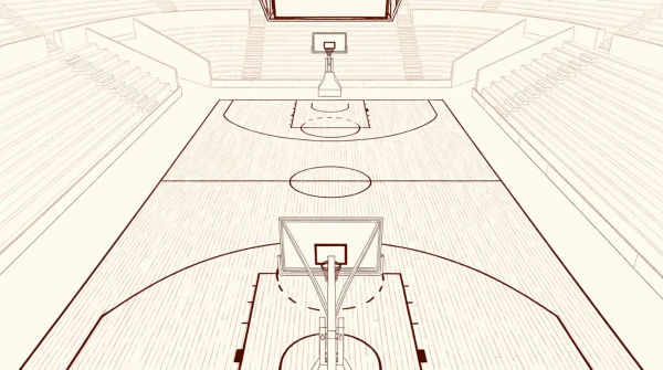 Basketball court drawing generator