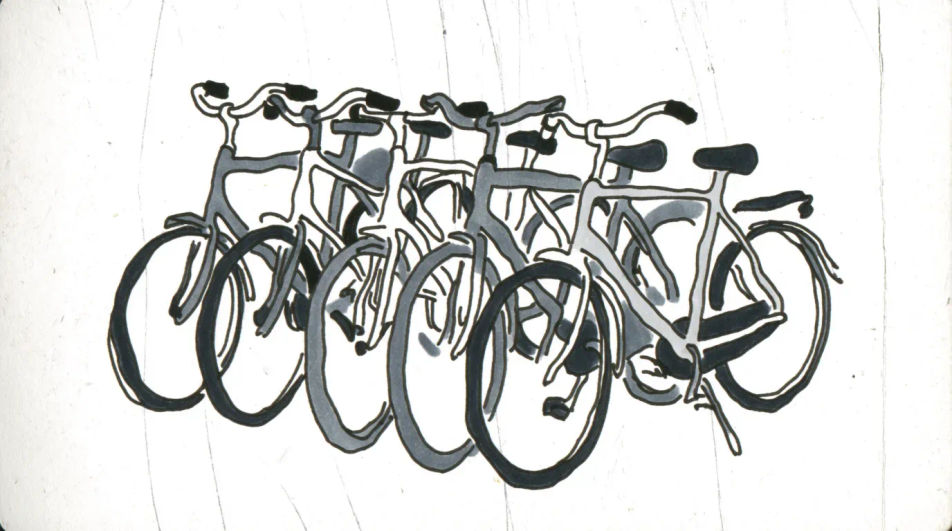 Bike rack lineup