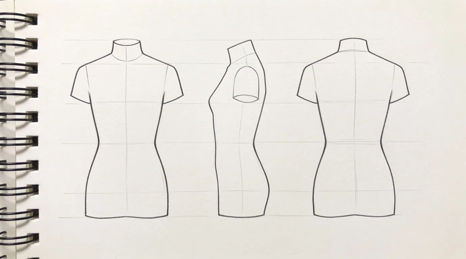 Blank templates in three views