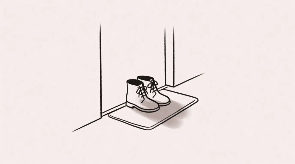 Boots by the door