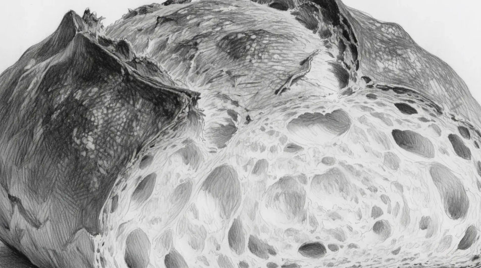 Crust and crumb close detail