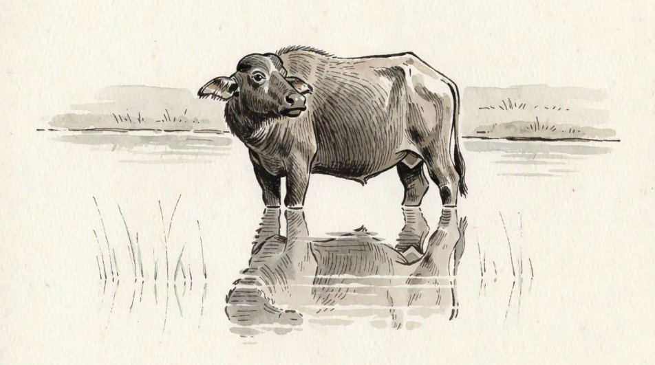 Buffalo at the waterhole