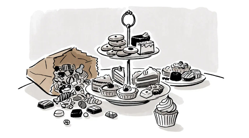 Dessert table with sweets