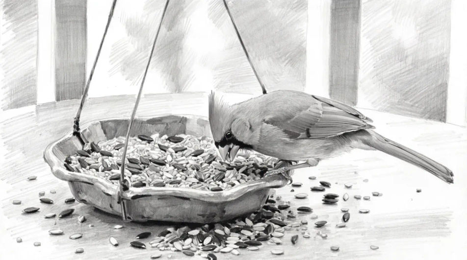 At the feeder