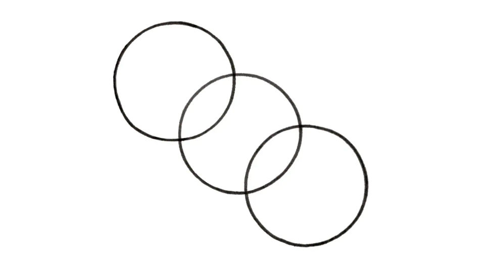 Overlapping circle diagram