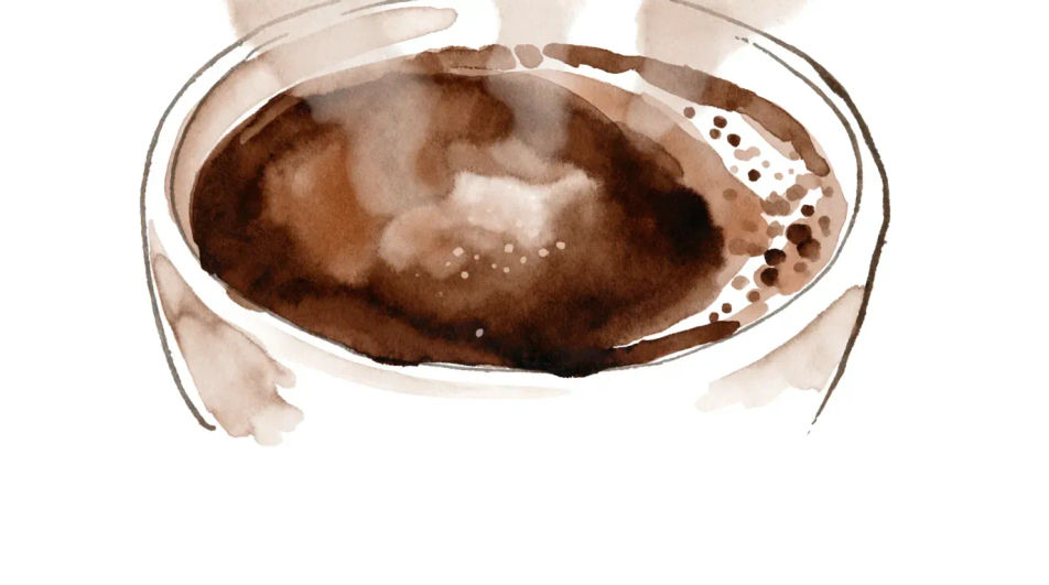 Crema and steam close detail