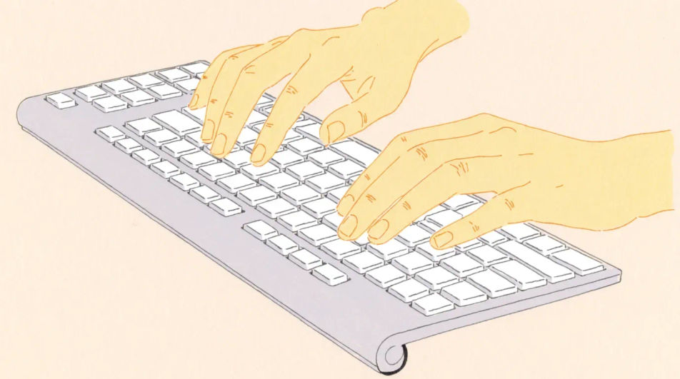 Keyboard and hands study