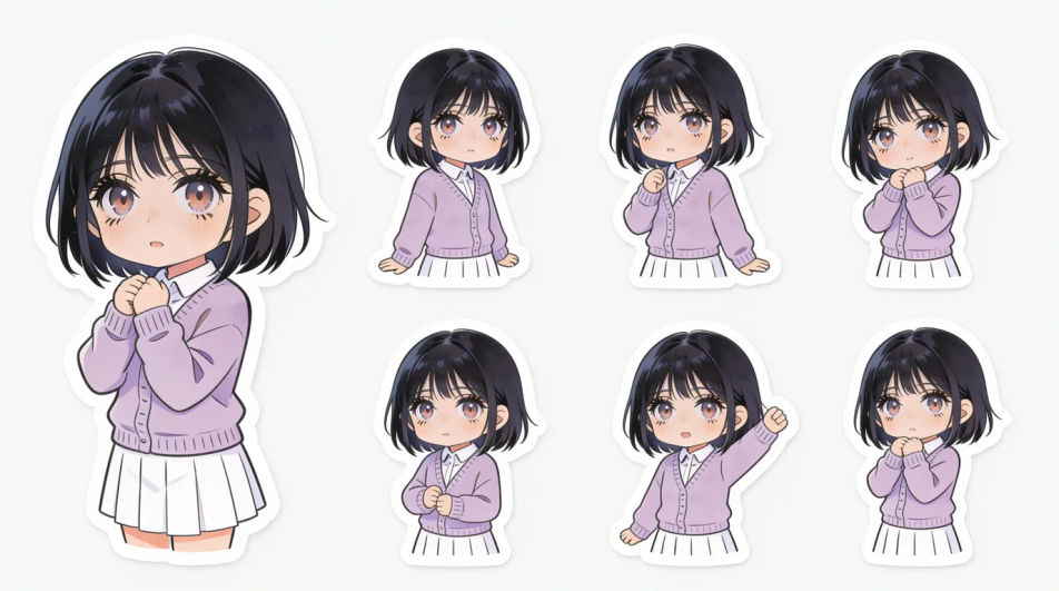 Sticker sheet layout