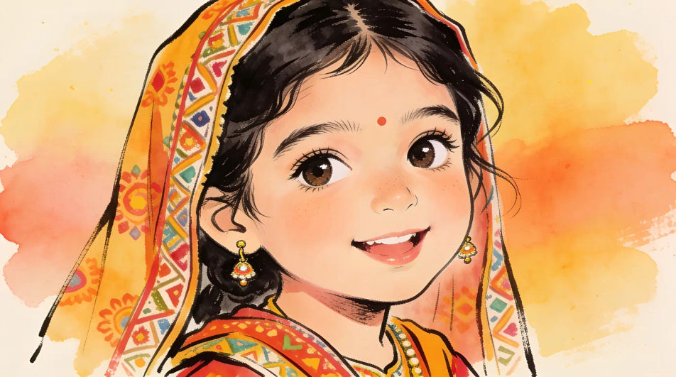 Festival day portrait
