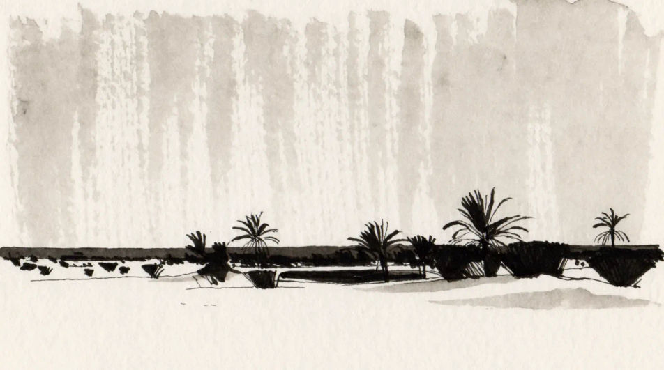 Oasis in the distance