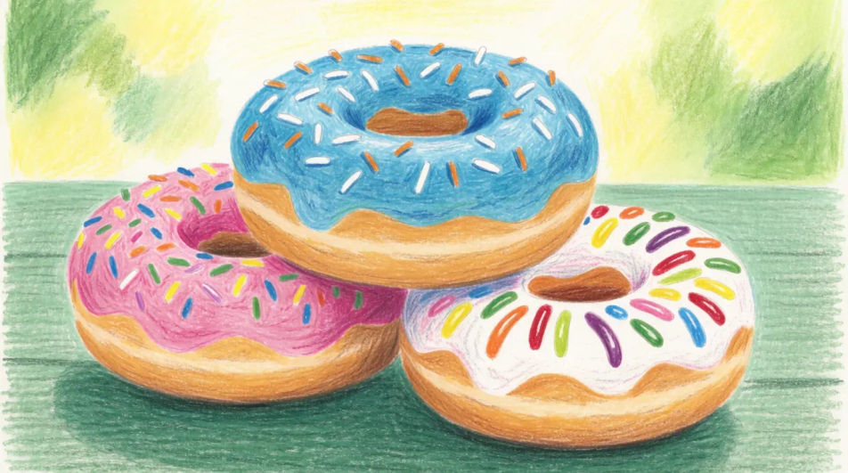 Stacked donuts