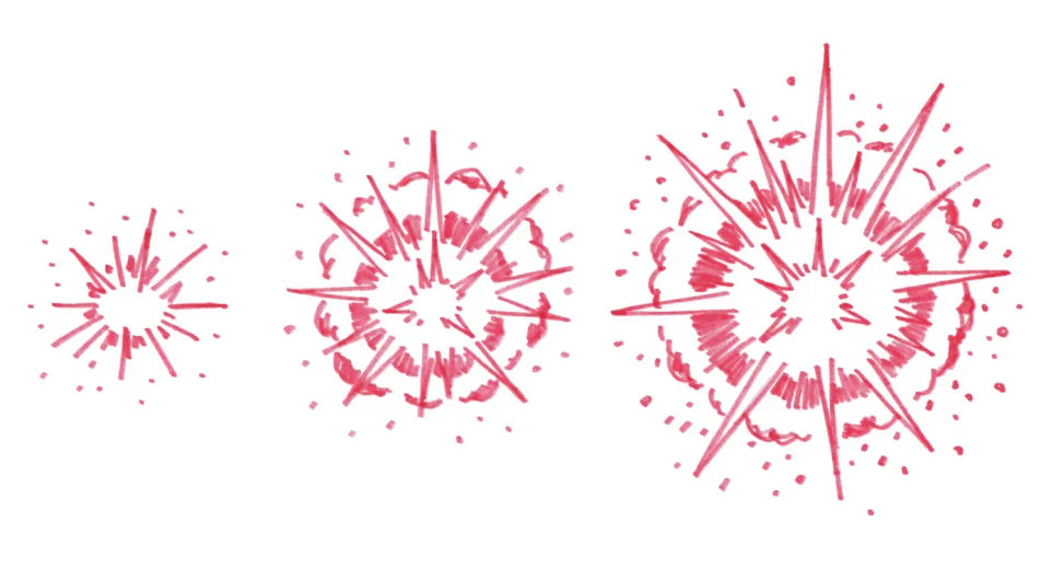Comic panel sequence