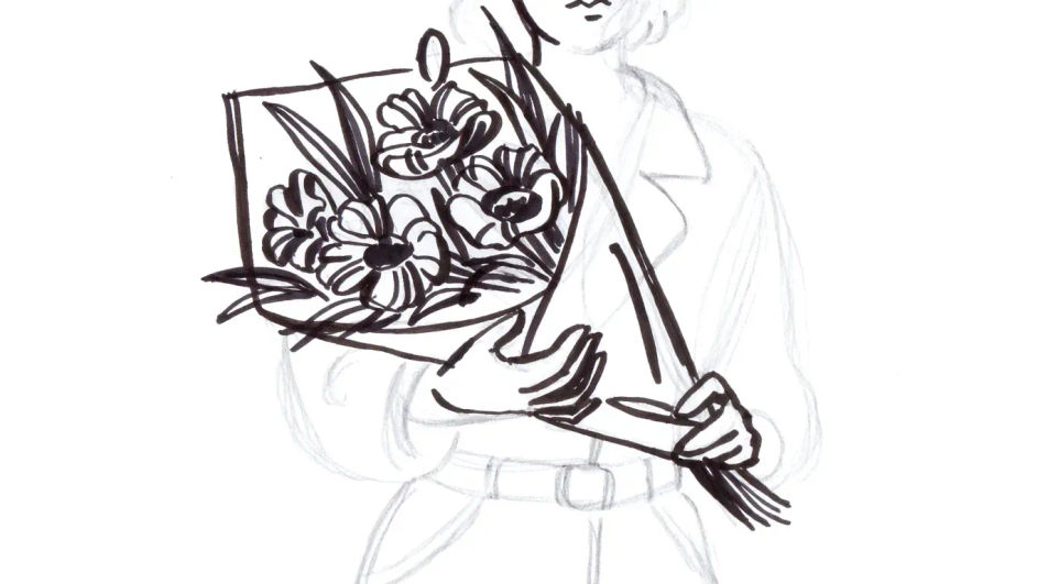 Bouquet held in two hands
