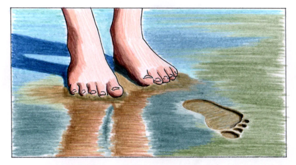 Barefoot on sand