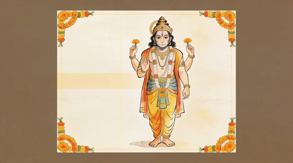 Hanuman Jayanti poster layout