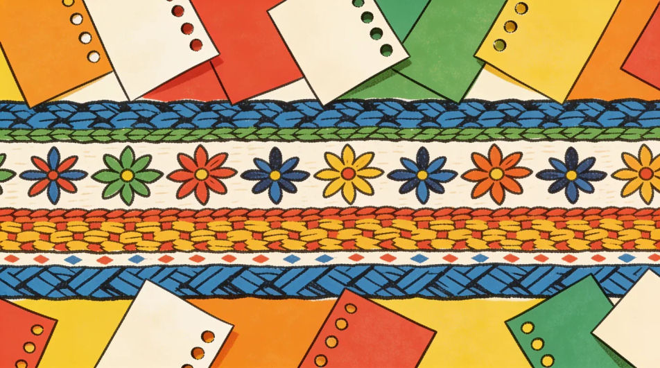 Pattern border strip