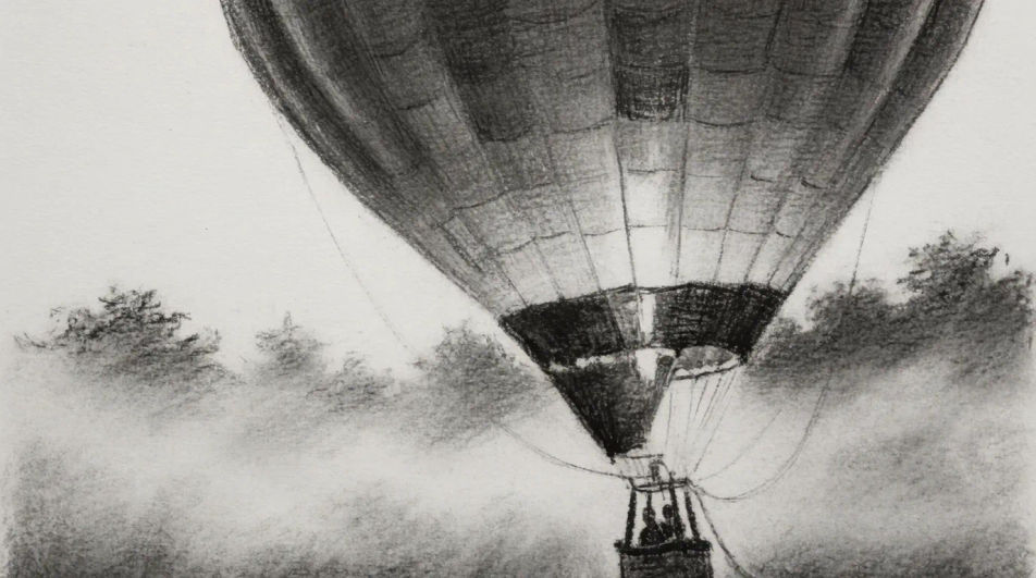 Dawn launch in the mist