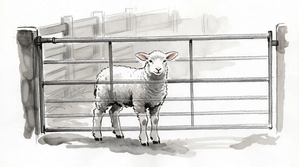 Lamb at the gate