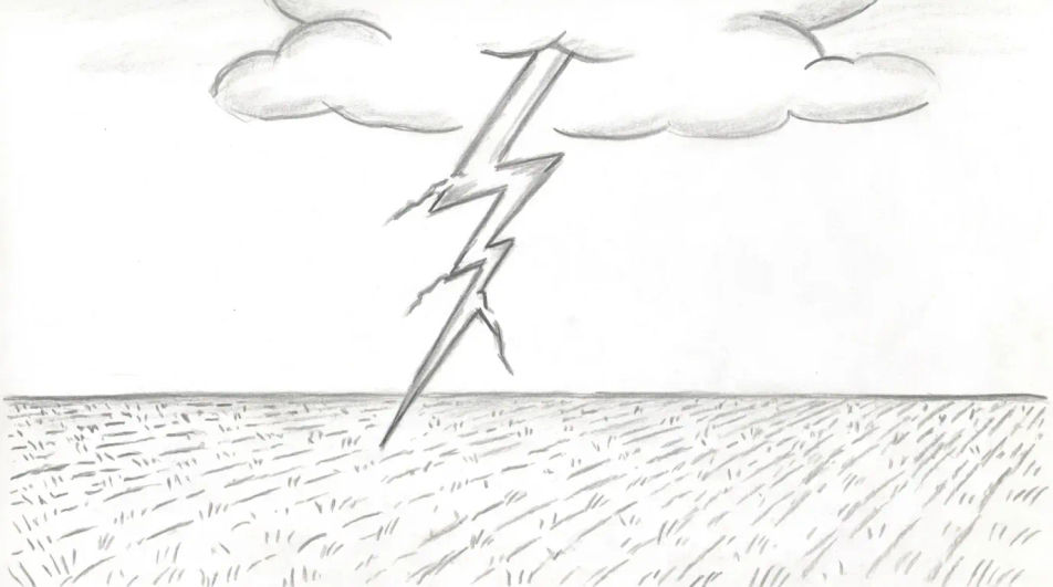 Bolt over an open plain