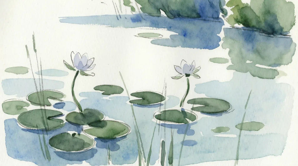 Water lily pond