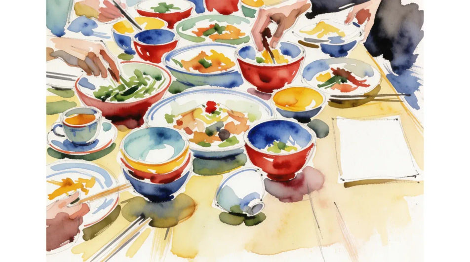 Shared table spread