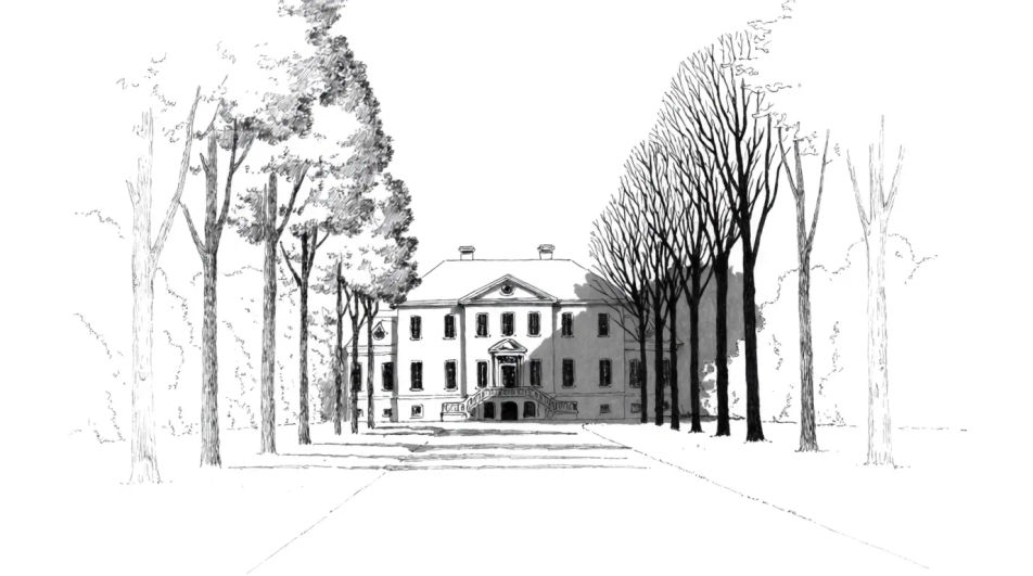 Mansion at the end of a drive