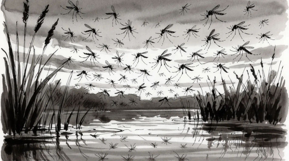 Swarm at dusk