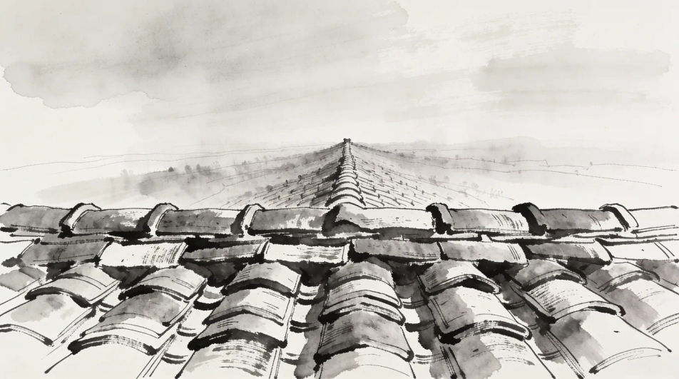Old town rooftops
