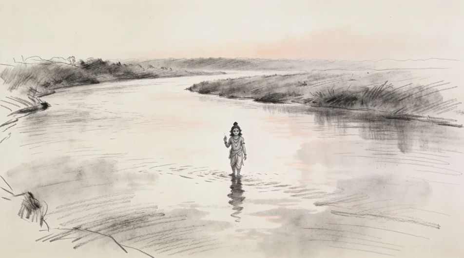 Riverbank at first light