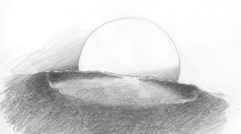 Rise over a rocky horizon