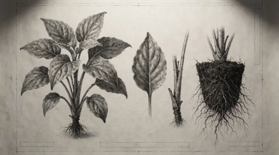 Botanical study sheet