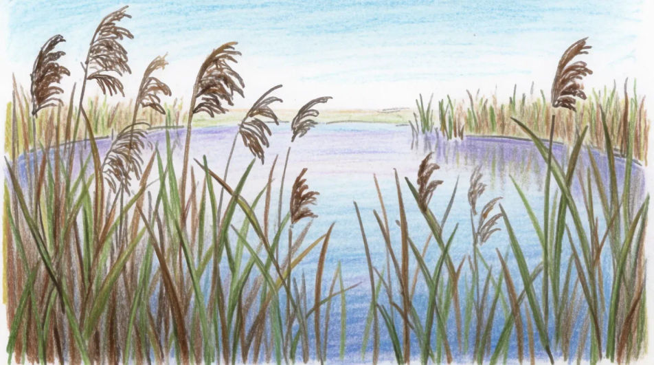 Pond seen from the bank