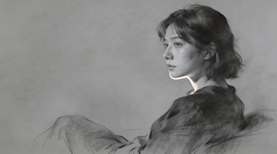 Portrait in three-quarter light