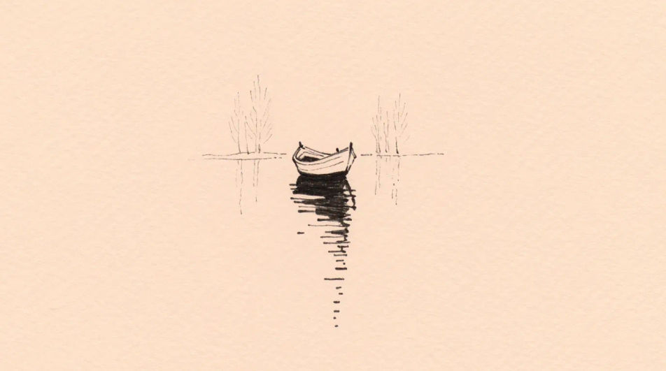 Boat on a calm river
