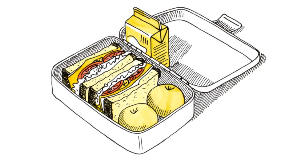Packed lunch box