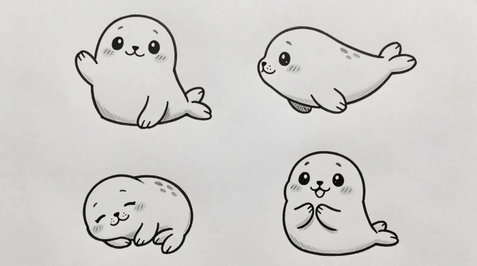 Pose sheet for a sticker set
