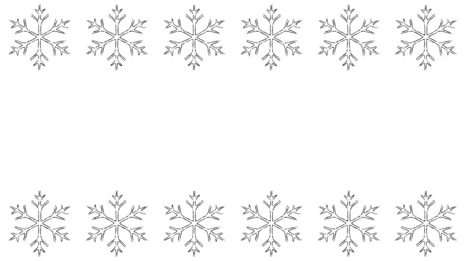 Snowflake border across the page