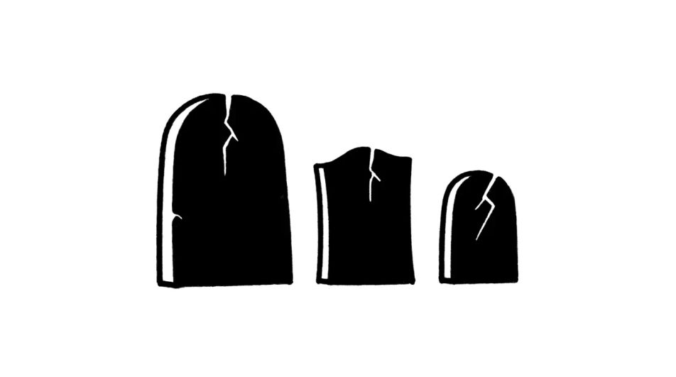 Flat stones for a party poster