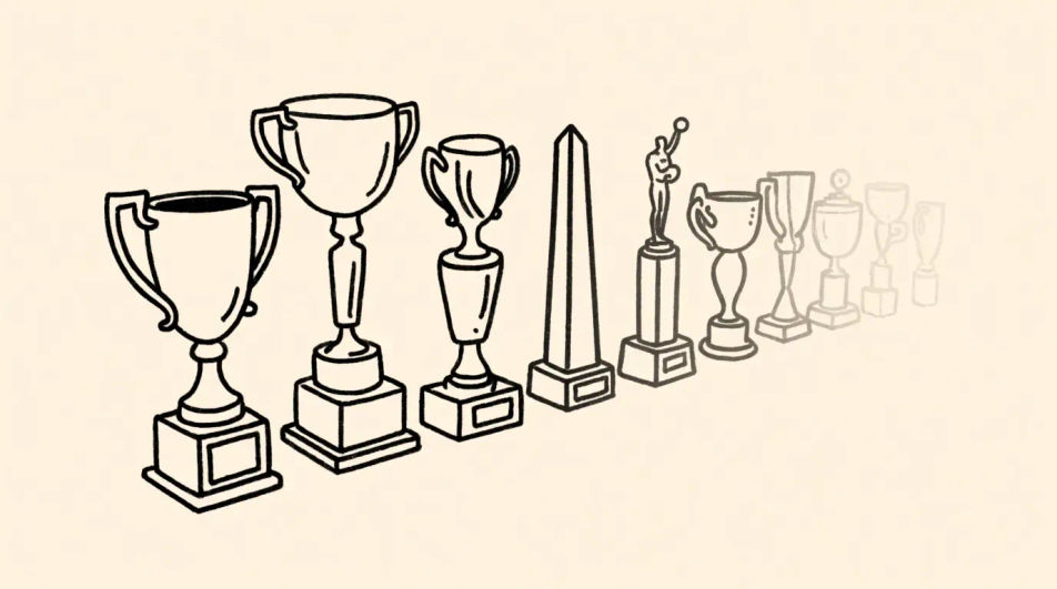 The shelf of awards