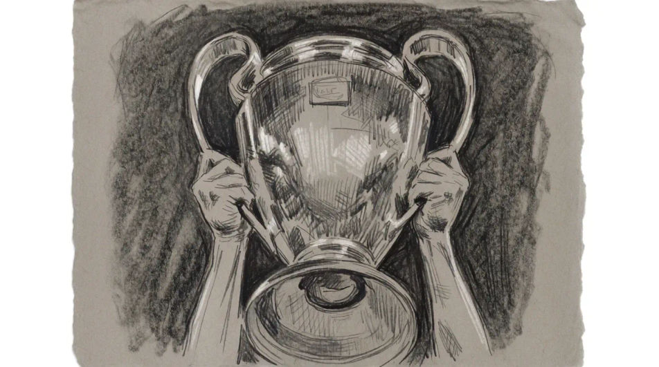 Hands lifting the cup