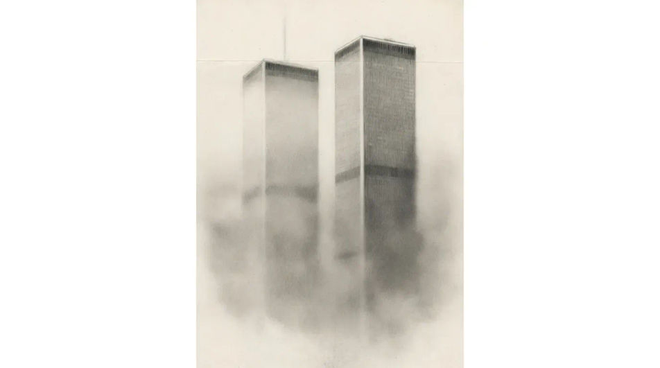 Towers in morning haze