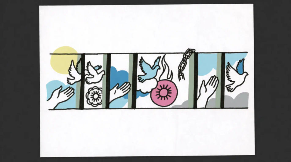 Peace mural panel