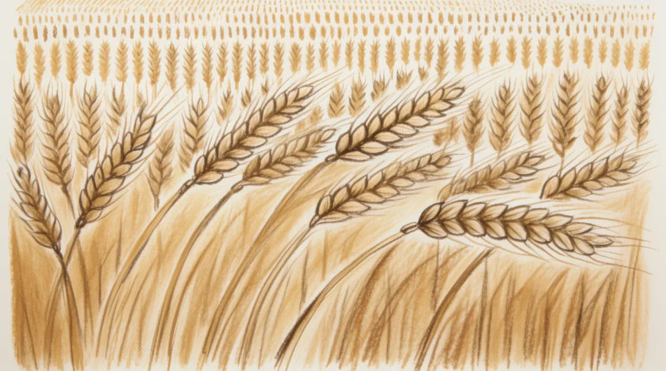 Wheat field at harvest