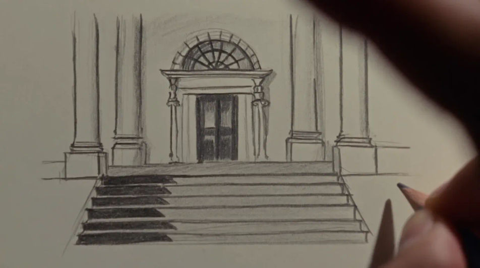 Front steps and portico