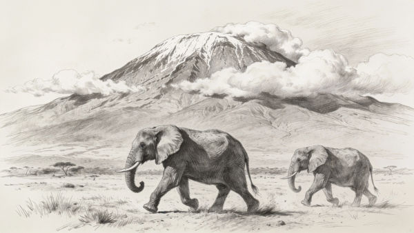 Africa drawing maker