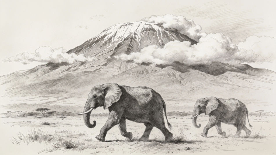 Mountain above the plains