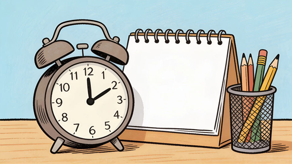 Clock and calendar